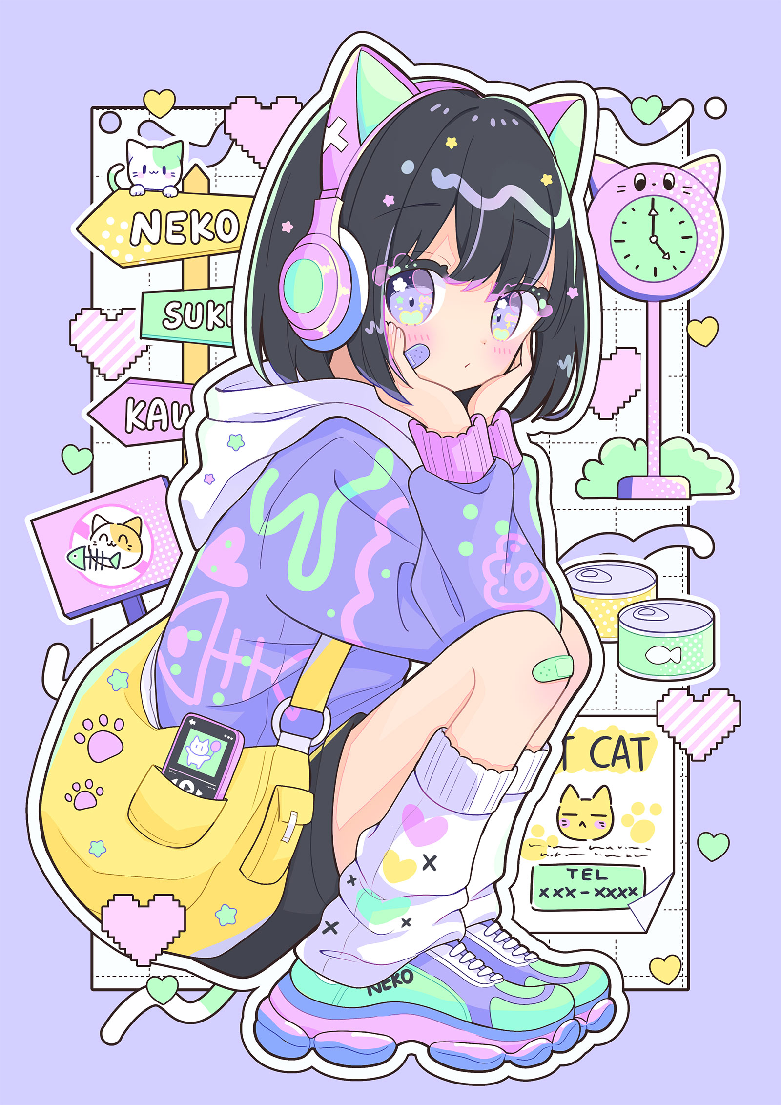 Neon Cat